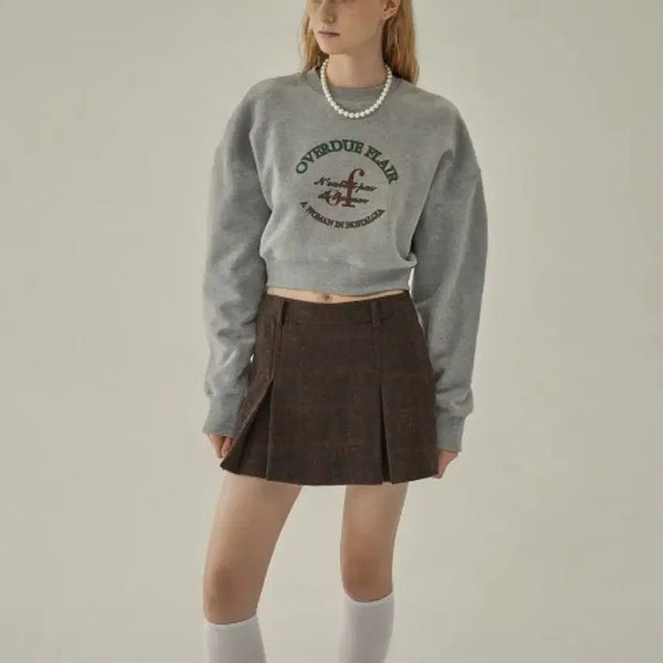[BUNJANG] Overdue Flare Check Pattern Mini Skirt / 오버듀플레어 스커트