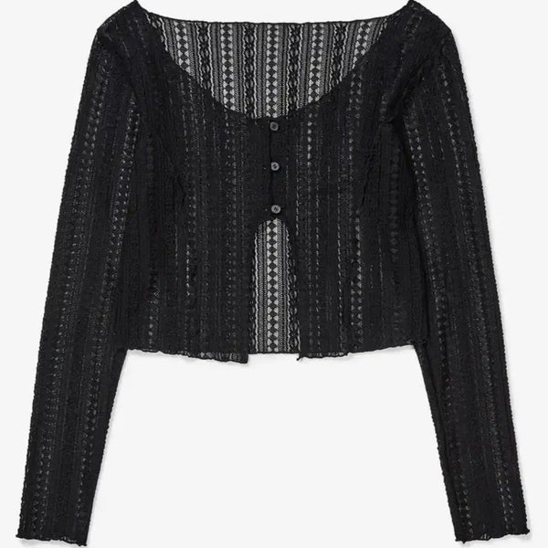 [BUNJANG] Zeroplanet Black Cardigan / 제로플레닛 가디건 블랙