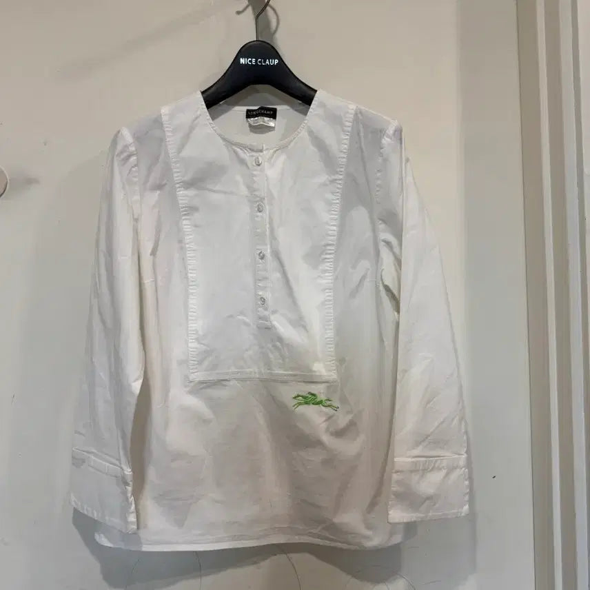 [BUNJANG] Longchamp White Shirt / Longchamp 롱샴 화이트 셔츠