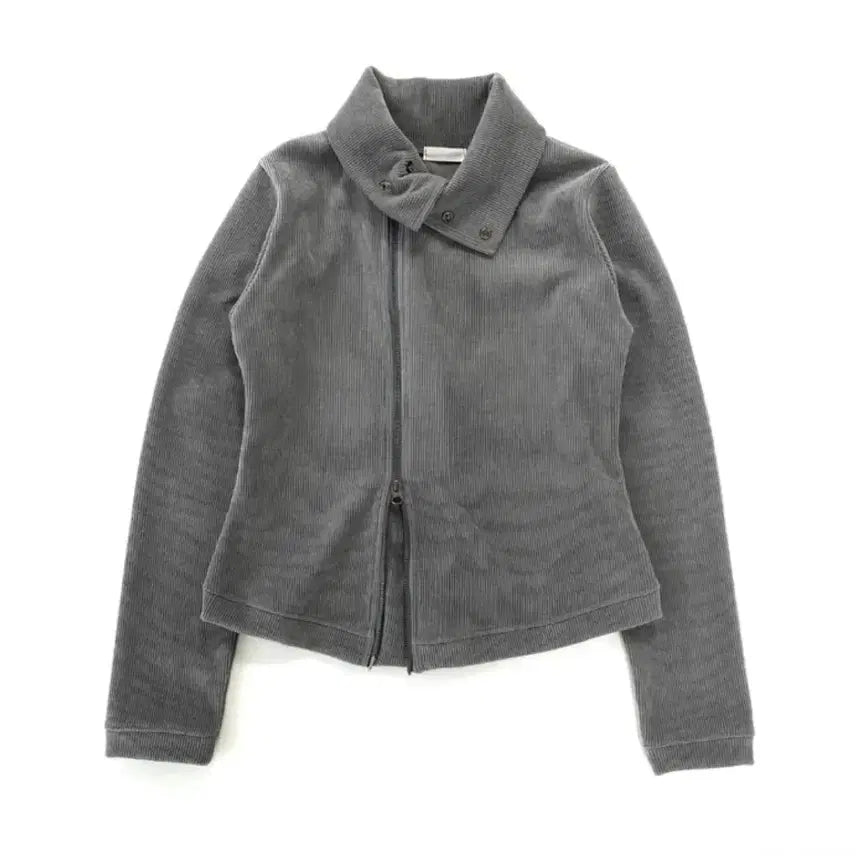 [BUNJANG] Uncut Two-Way Zip-Up Jacket - Grey / 언컷 투웨이 집업 자켓 그레이