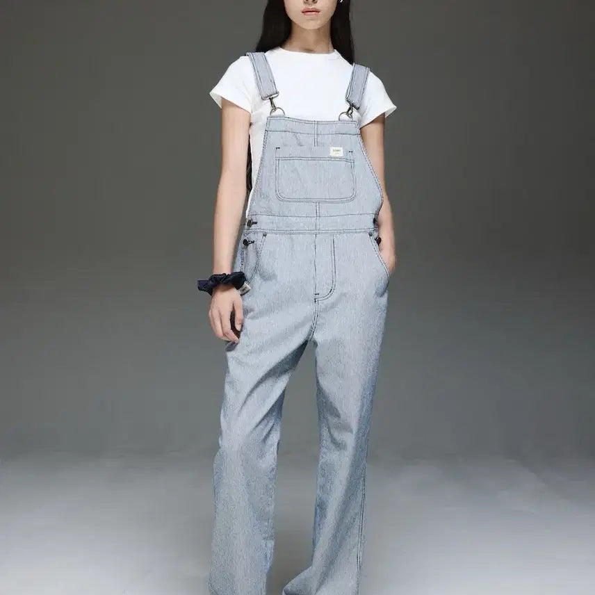 [BUNJANG] Glowny Jane Stripe Overalls L / 글로니 제인 오버롤 스트라이프 L