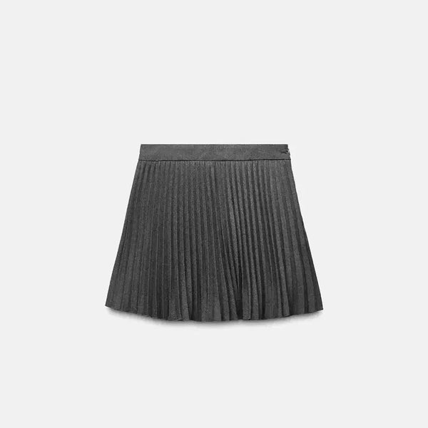 [BUNJANG] Zara Pleated Skirt Grey M / 자라 플리츠 스커트 그레이 M