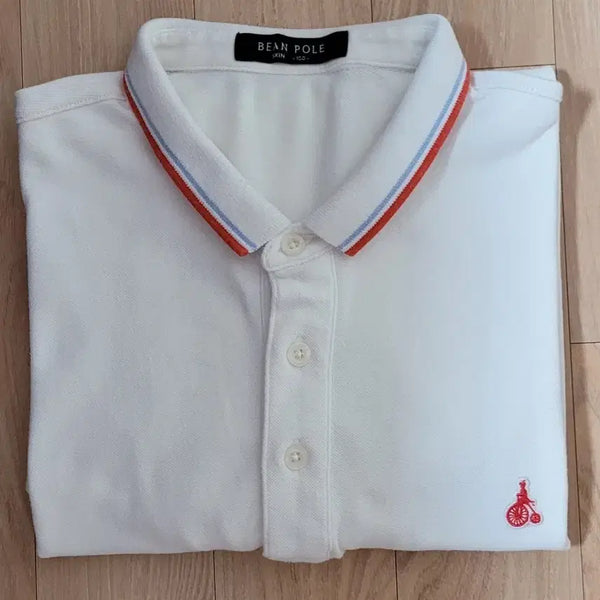 [BUNJANG] Beanpole White Polo T-Shirt Size 100 / 빈폴 화이트 카라티 100 사이즈