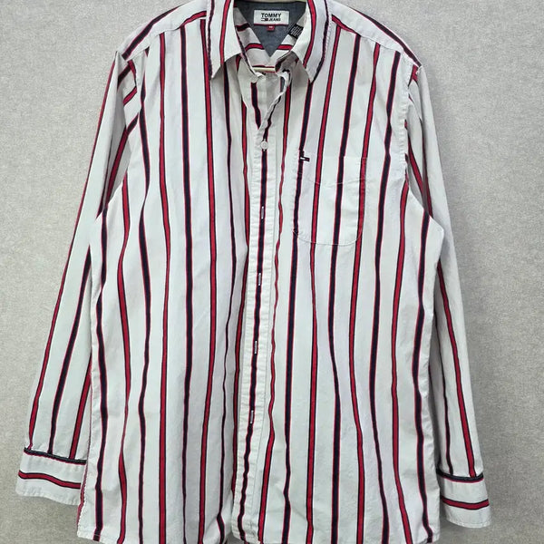 [BUNJANG] Tommy Jeans Striped Shirt / 타미진스 스트라이프 셔츠 TOMMY JEANS