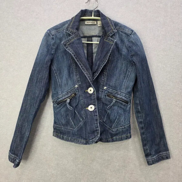 [BUNJANG] DKNY Jeans Women's Slim Fit Denim Jacket / 디케이엔와이진스 데님 자켓 DKNY JEANS