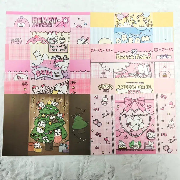 [BUNJANG] Bori Assorted Wrapping Paper Mix (60 Sheets) / [랩믹] 포용 보리 조립식 랩핑지 믹스