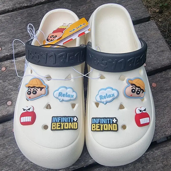 [BUNJANG] Crayon Shin-chan Crocs Clogs 255 / 짱구 크록스 /슬리퍼  255