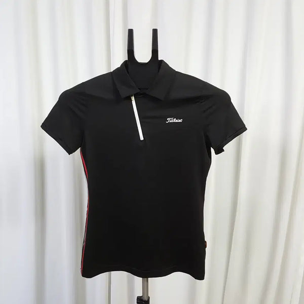 [BUNJANG] Titleist Women's Functional Golf Short Sleeve T-Shirt Black / 타이틀리스트 여성 기능성 골프 반팔 티셔츠 블랙 85-90추천 오일장