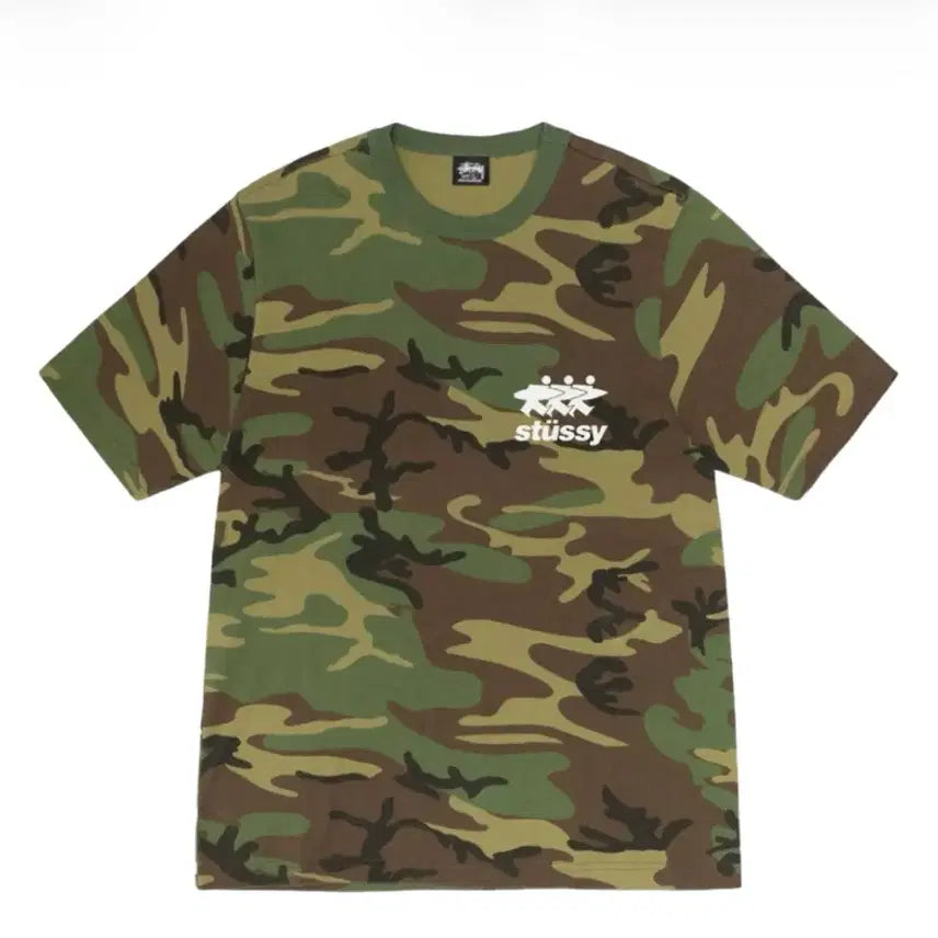[BUNJANG] Stussy Surfwork T-Shirt Camo / 스투시 서프워크 티셔츠 카모 M