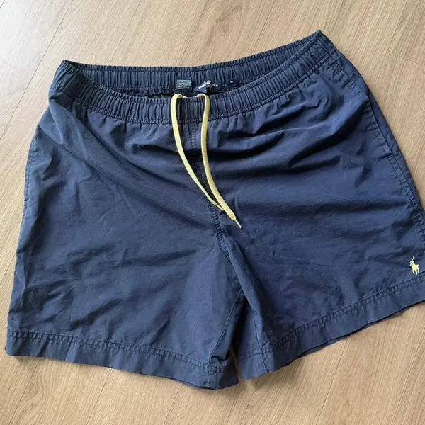 [BUNJANG] Polo Ralph Lauren Navy Shorts Yellow String / 폴로 랄프로렌 네이비 반바지 옐로우 스트링