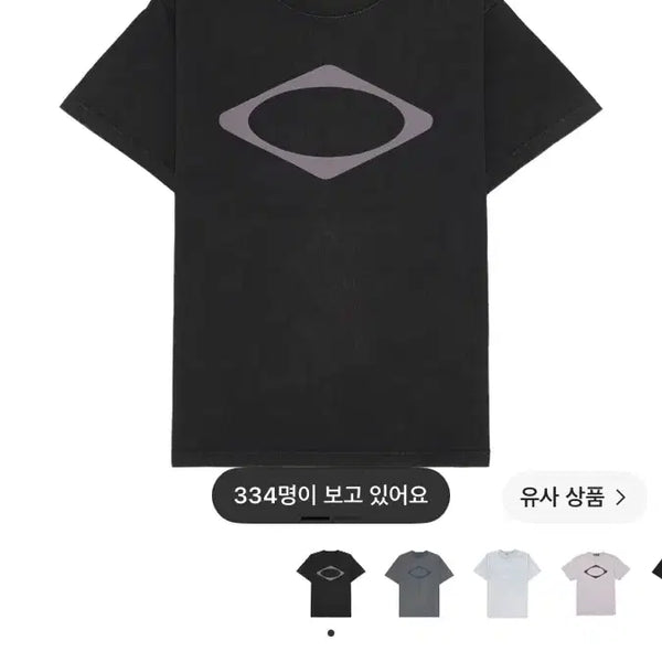 [BUNJANG] Mischief Rhombus Washed Basic T-shirt Washed Black / 오늘만 급처 미스치프 롬버스 워시드 베이직 티셔츠 워시드 블랙