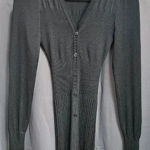 [BUNJANG] Dolce & Gabbana Ribbed Knit Long Cardigan / 돌체앤가바나 골지 니트 롱 가디건