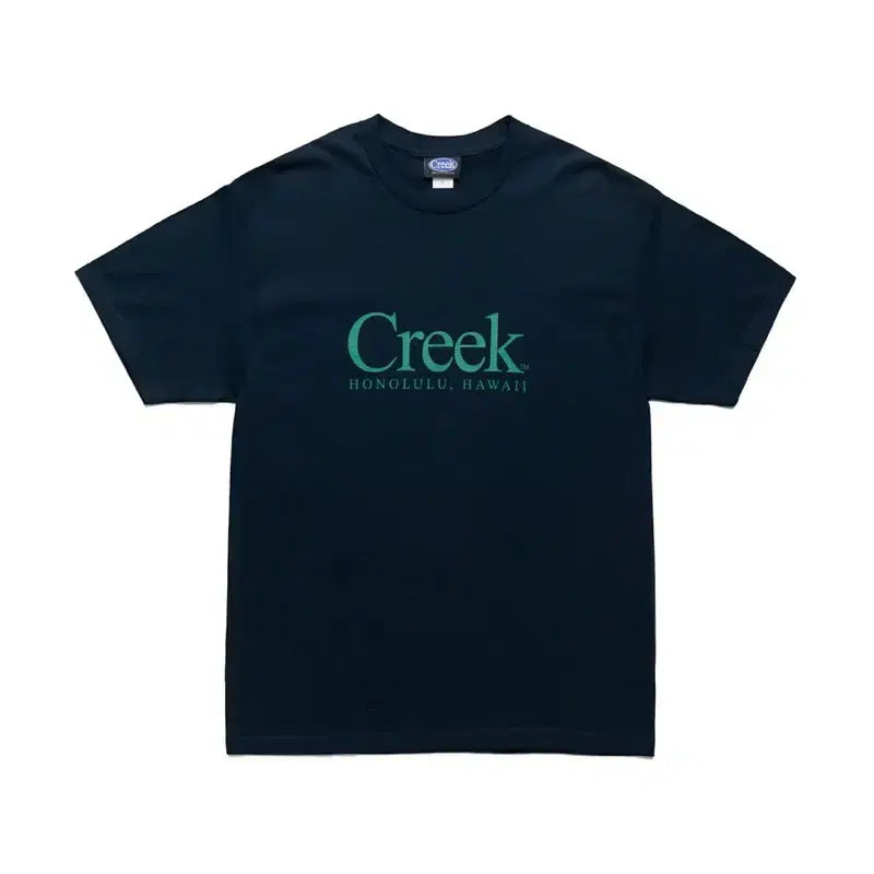 [BUNJANG] Creek x Quiet Mountain Cafe x Single Double x Blue in Green Hawaii Limited Edition T-Shirt Navy (Size L) / [L] 최종가격인하 Creek x Quiet Mountain 한정 티셔츠