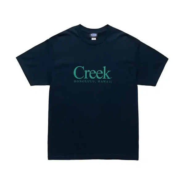 [BUNJANG] Creek x Quiet Mountain Cafe x Single Double x Blue in Green Hawaii Limited Edition T-Shirt Navy (Size L) / [L] 최종가격인하 Creek x Quiet Mountain 한정 티셔츠