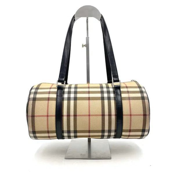 [BUNJANG] Burberry Vintage Check Barrel Shoulder Tote Bag / 정품 버버리 체크 숄더백 토트백 원통백