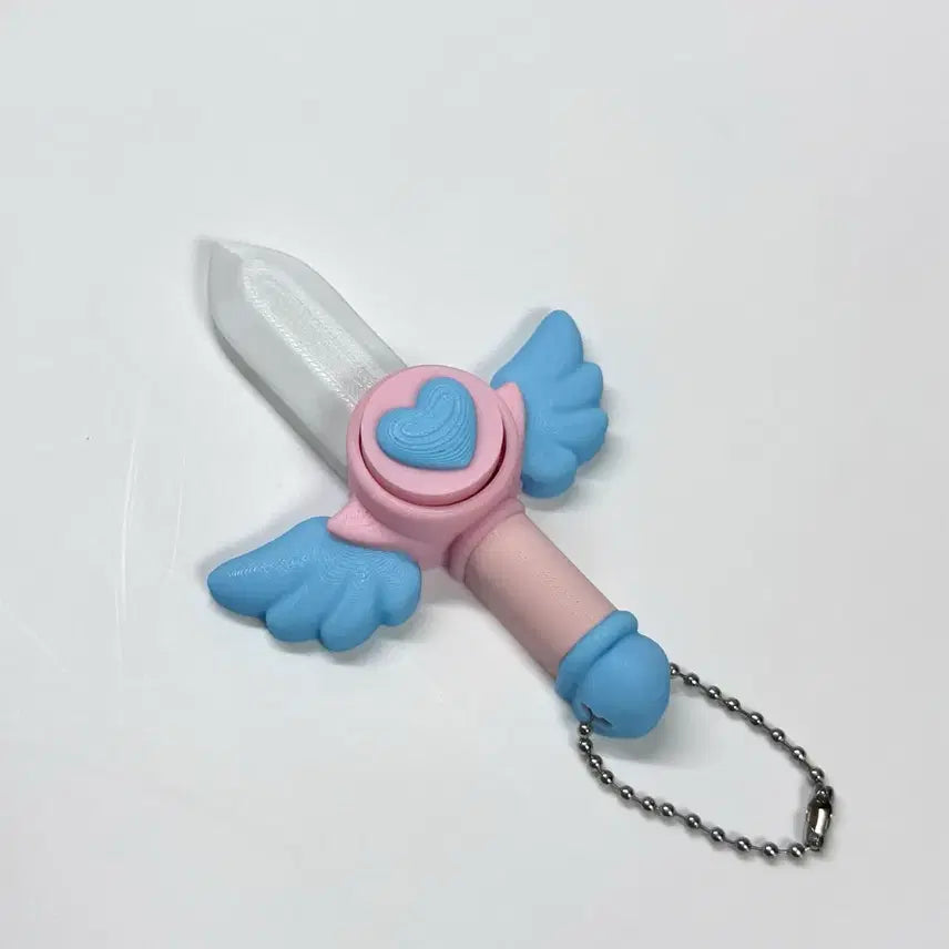 [BUNJANG] Magical Girl Sword Clicker Keycap Keychain / 마법소녀 칼 클리커 키캡 키링 클릭커