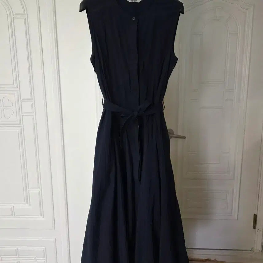 [BUNJANG] She's Mine Navy Sleeveless Long Dress / 쉬즈미즈 네이비 민소매 롱 원피스
