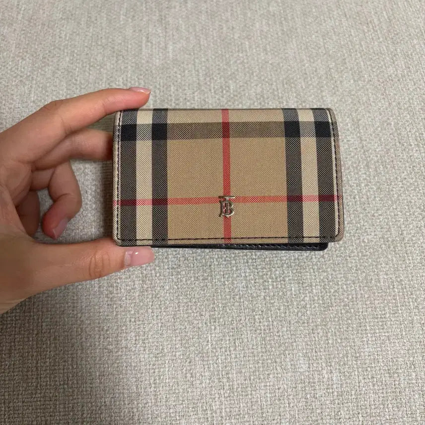 [BUNJANG] Burberry Check Fabric Card Wallet / 버버리 체크 카드 지갑