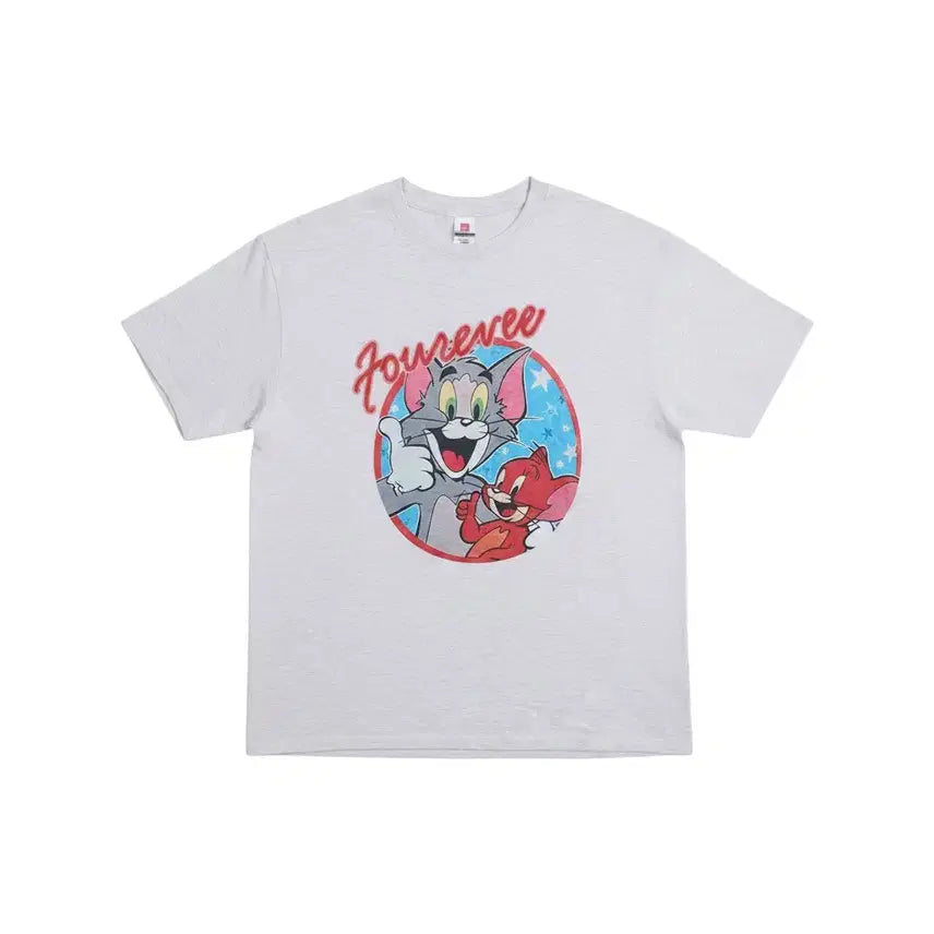 [BUNJANG] Tom and Jerry Printing Short Sleeve T-Shirt / 남성L/ 수입 톰과제리 프린팅 반팔티 22-106