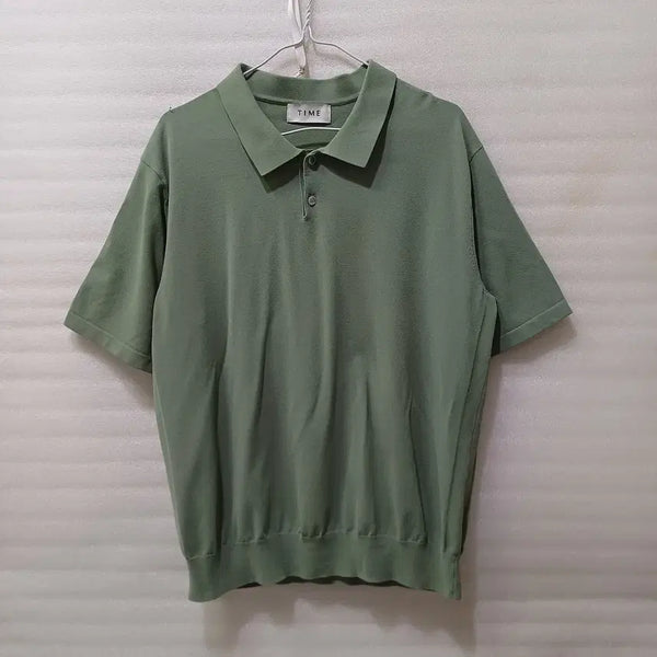 [BUNJANG] Time Homme Men's Summer Short-Sleeve Knit Polo Shirt / 한섬 타임 남성 여름 카라 반팔 니트 남성 L 훌륭 사랑봉봉