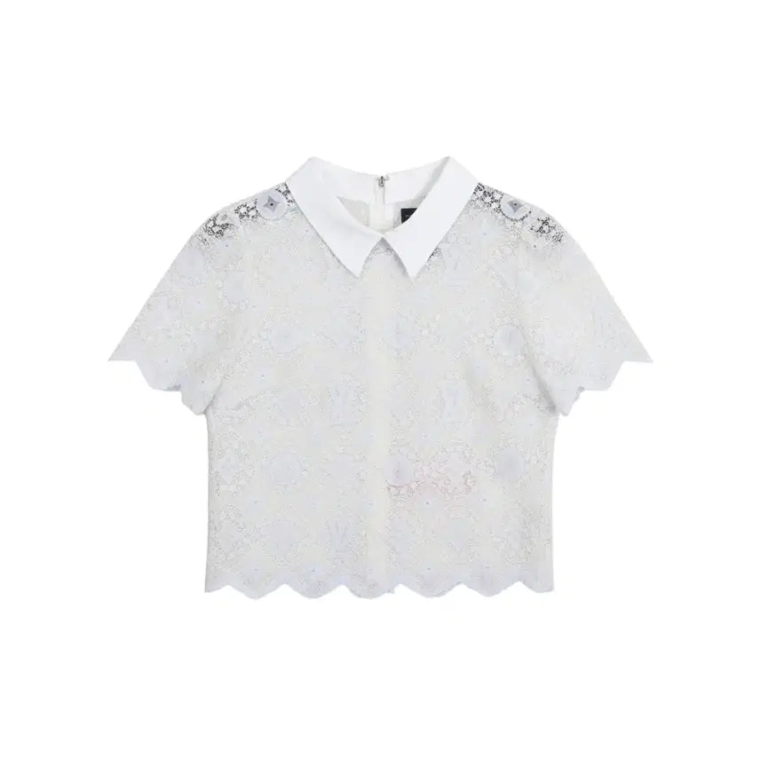 [BUNJANG] HEE YA Lace Collar Blouse / 여성M/ HEE YA 레이스 카라 블라우스 22-112