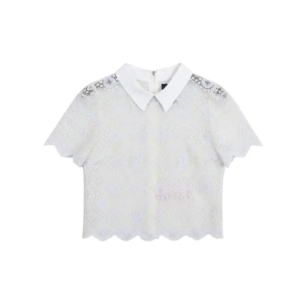 [BUNJANG] HEE YA Lace Collar Blouse / 여성M/ HEE YA 레이스 카라 블라우스 22-112