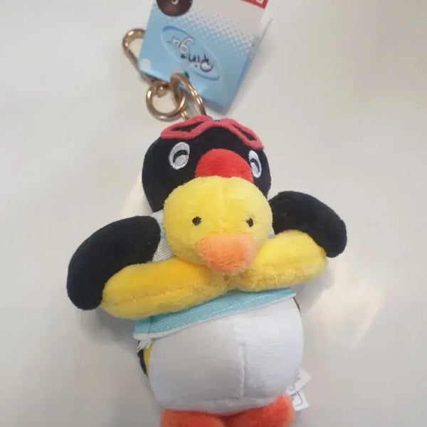 [BUNJANG] Pingu & Duck Tube Bag Charm Doll Keychain / 핑구 오리튜브 가방고리 인형 키링