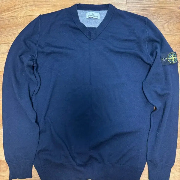 [BUNJANG] Stone Island Navy Knit XL / 스톤아일랜드 네이비 니트 XL