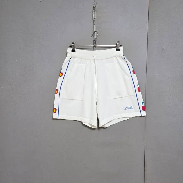 [BUNJANG] Cherry Print Summer Knit Shorts / 체리그림 여름 니트 반바지 F   n6706