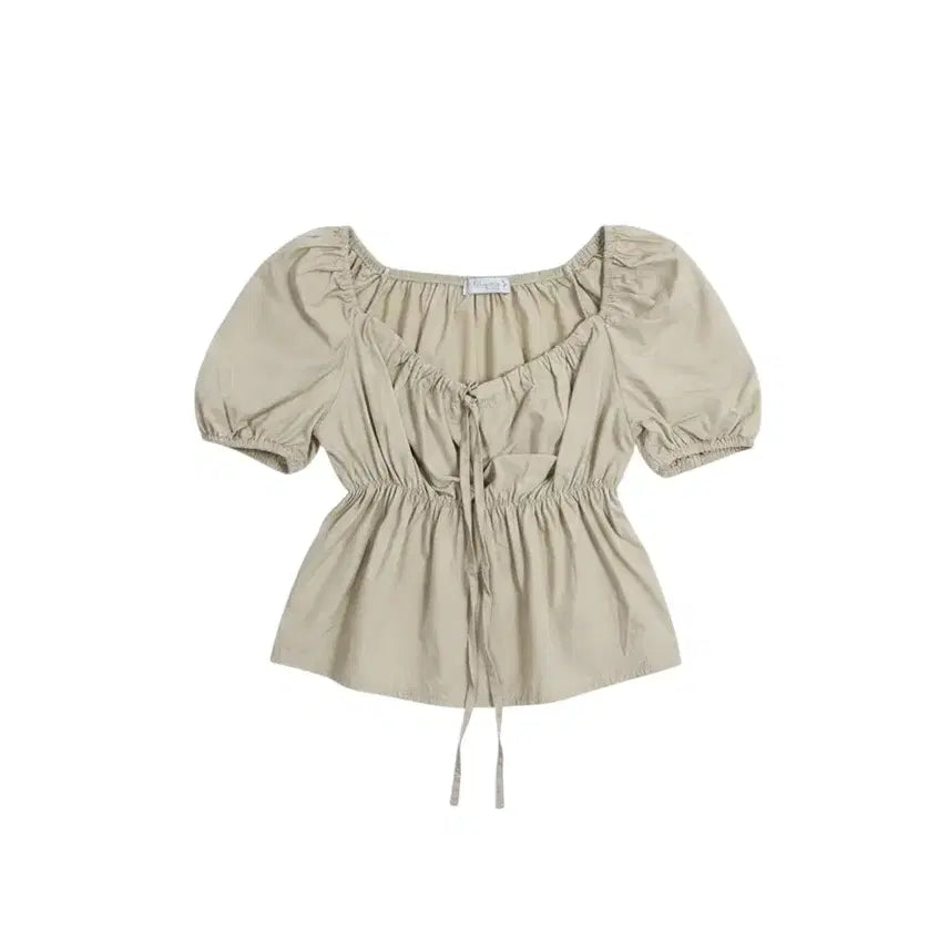[BUNJANG] Women's S Bambi Square Neck Blouse / 여성S/ 밤비 스퀘어넥 블라우스KH 22-129