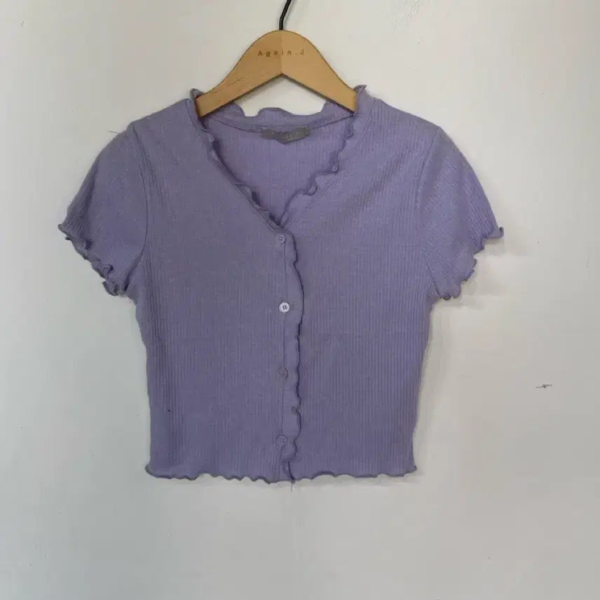 [BUNJANG] Cropped Slim Fit Spandex Short Sleeve Top (Halter Neck) / 새상품 창고정리) 크롭 슬림 스판 반팔티 홀터넥 등..