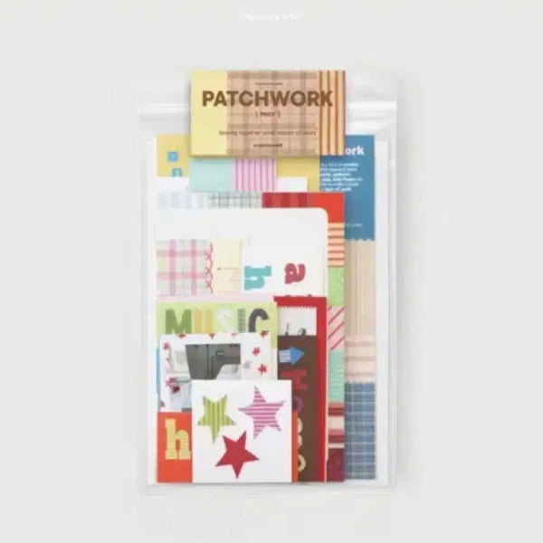 [BUNJANG] OAB New Patchwork Label Sticker Pack Set / 3종 oab 신상 패치워크 라벨 스티커팩