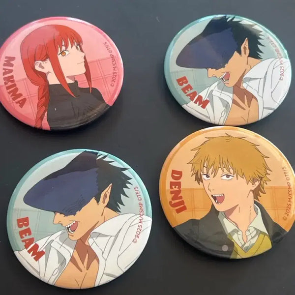 [BUNJANG] Chainsaw Man Collaboration Cafe Can Badge Bundle Set / 체인소맨 콜라보 카페 캔뱃지 일괄