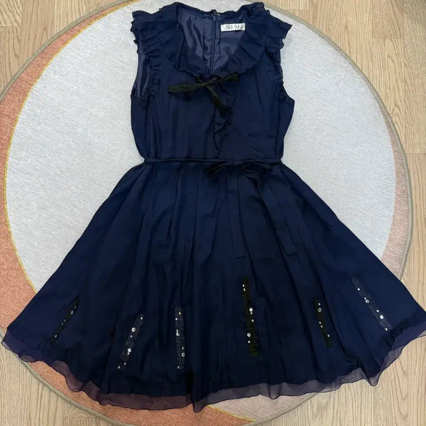 [BUNJANG] SJSJ Sleeveless Dress Size 66 / 한섬 에스제이 SJSJ 민소매 원피스 66사이즈