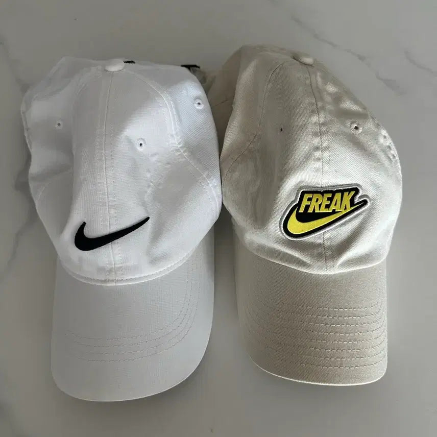 [BUNJANG] Nike Dri-FIT 'FREAK' Logo & Swoosh Logo Baseball Caps - Set of 2 / 나이키 모자