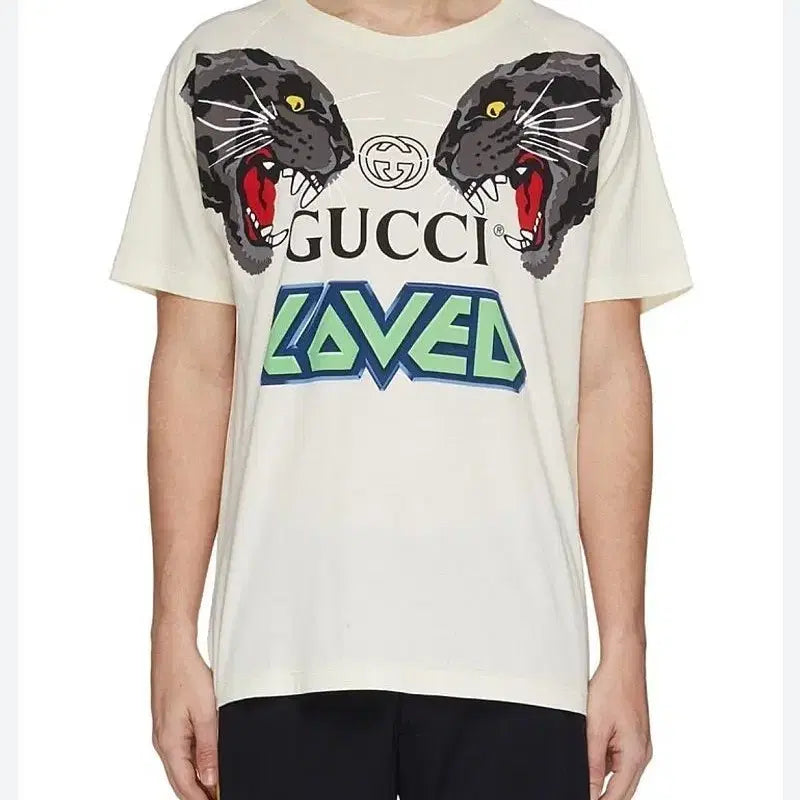 [BUNJANG] Gucci Tiger Print T-Shirt / 100) 구찌 타이거 프린트 반팔티