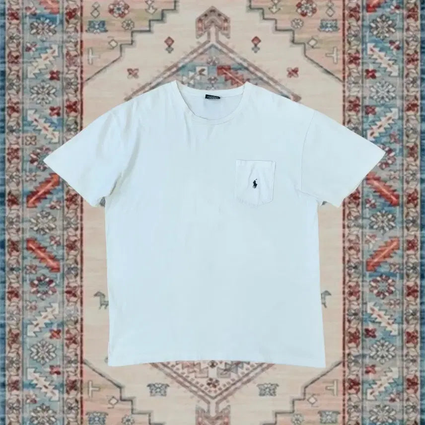 [BUNJANG] Polo Ralph Lauren White Pocket T-Shirt L / 폴로 랄프로렌 반팔 흰색 포켓 티셔츠 L