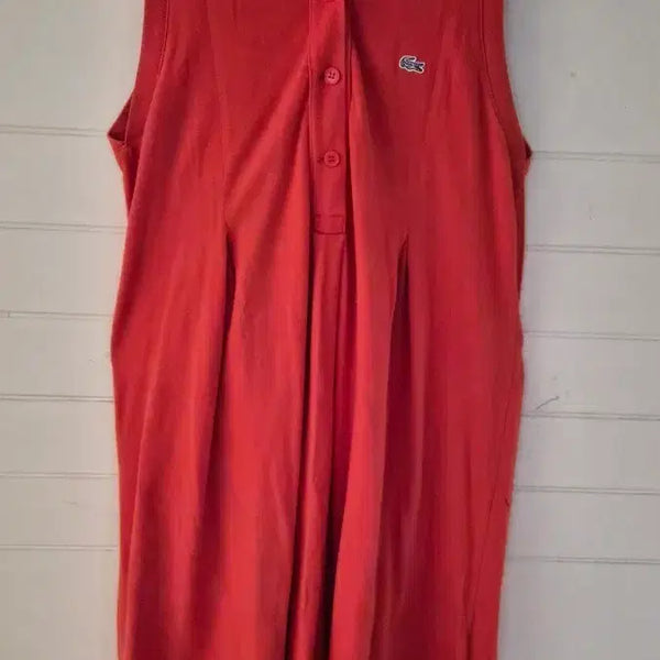 [BUNJANG] Lacoste Sleeveless Polo Shirt Orange / 라코스테
