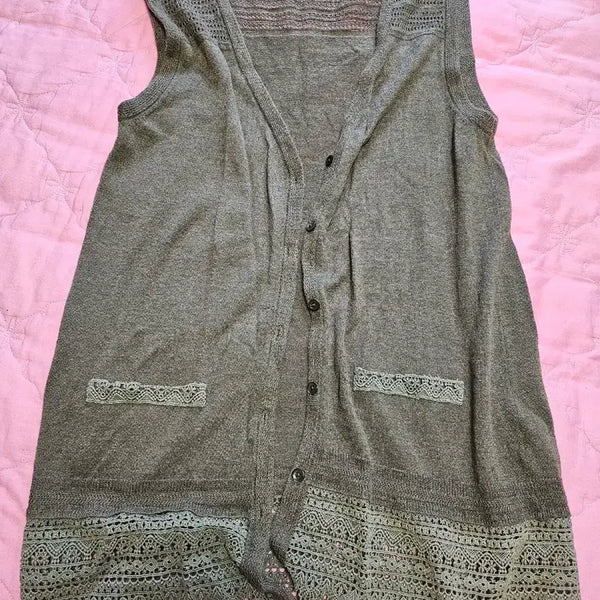 [BUNJANG] Choi Bok Ho Linen Vest Pants Shirt Set / 기비 린넨 조끼 바지 최복호 린넨바지 셔츠