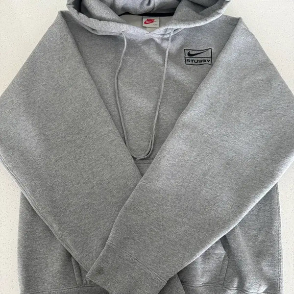 [BUNJANG] Nike x Stussy Hoodie Grey XXS (Oversized Fit) / (XXS, 100~105) 나이키 x 스투시 후드 그레이