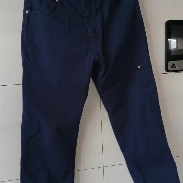 [BUNJANG] Prizmworks Large Navy Cotton Pants / 프리즘웍스 라지사이즈 면바지 L