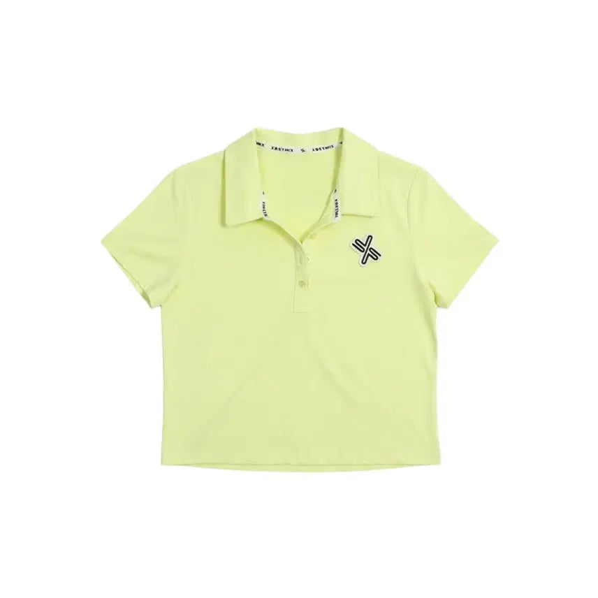 [BUNJANG] Xexymix Women's Fluorescent Crop Golf Polo T-Shirt S / 여성S/ 젝시믹스 형광 크롭 골프카라티 22-136