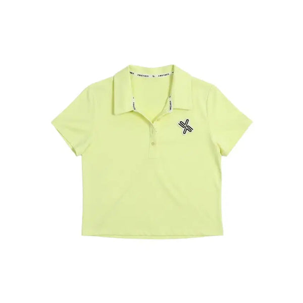 [BUNJANG] Xexymix Women's Fluorescent Crop Golf Polo T-Shirt S / 여성S/ 젝시믹스 형광 크롭 골프카라티 22-136