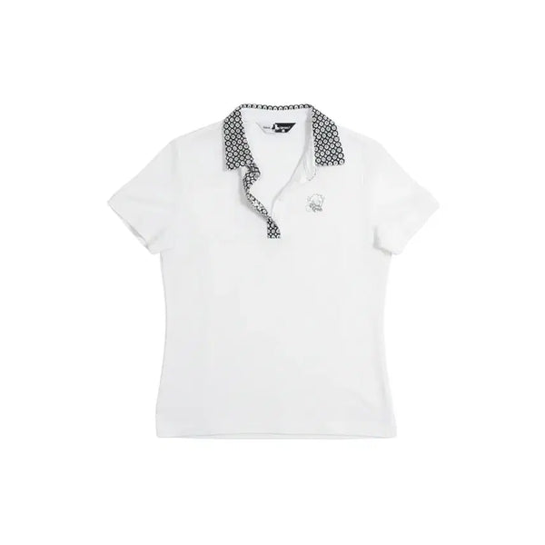 [BUNJANG] Women's XL Black and White Golf Polo Shirt / 여성XL/ 블랙앤화이트 골프 카라티셔츠 22-137