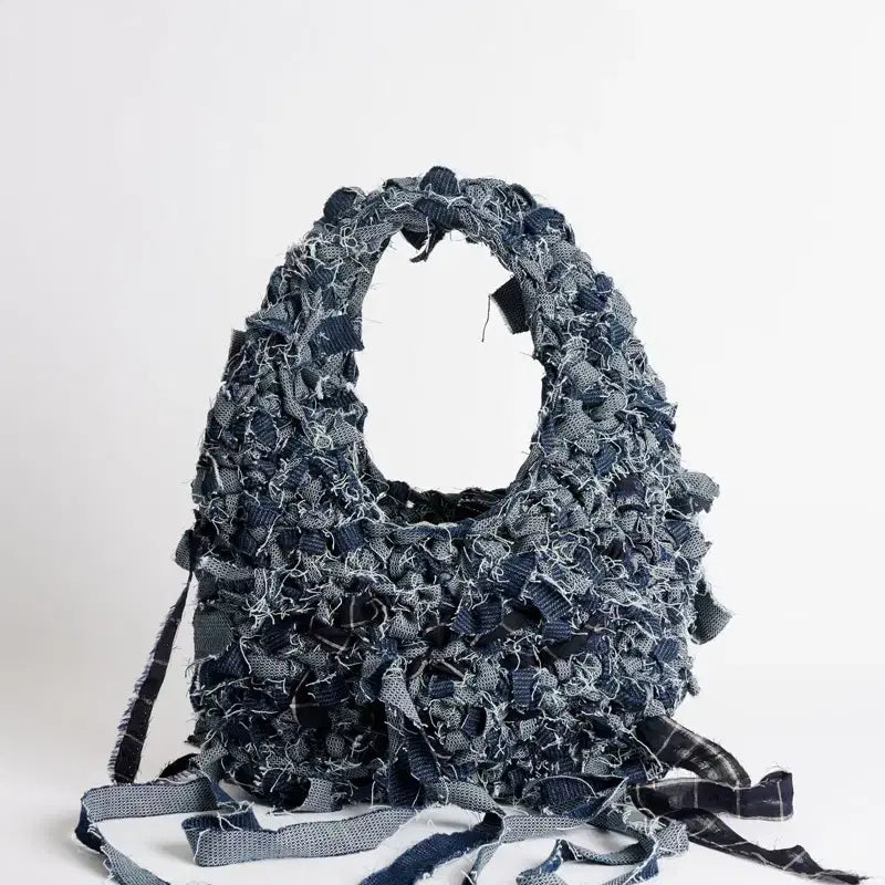 [BUNJANG] Our Legacy Crochet Bag Mediterranean Blue Chain Twill / 아워레가시 크로셰 백 메디터레이니언 블루 체인 트윌