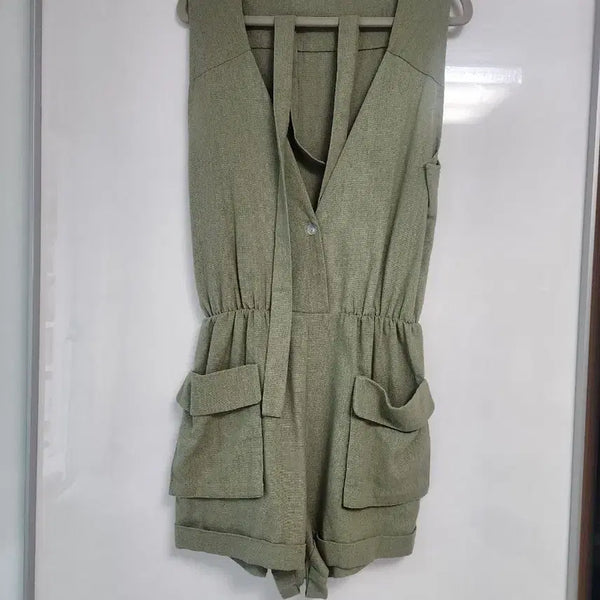 [BUNJANG] Haylynn Khaki Jumpsuit / Haylynn 뉴욕 카키색 점프수트