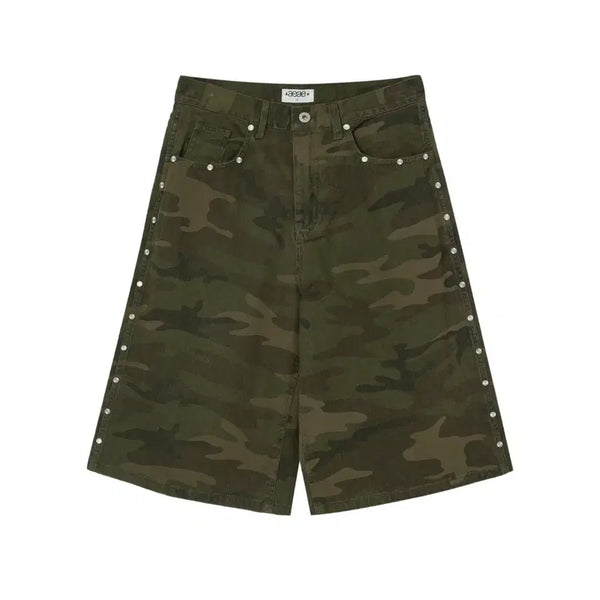 [BUNJANG] aeae Camo Studded Shorts Bermuda / [1/새상품] aeae 에이이에이이 스터드 쇼츠 카모 버뮤다