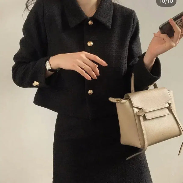 [BUNJANG] Moabins 24SS Arte Tweed Setup (Black, Size S) / 모아빈 24ss 아르테 트위드 셋업(블랙 s) 판매