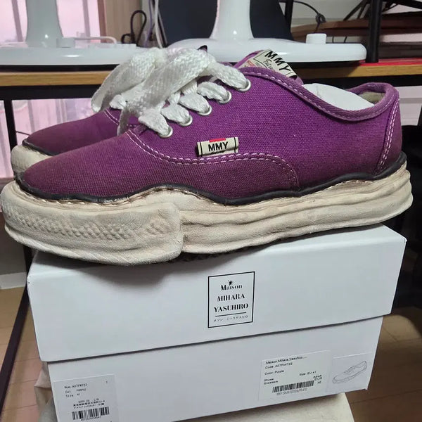 [BUNJANG] Mihara Yasuhiro Baker Low Purple Size 41 / 미하라야스히로 베이커 퍼플 41