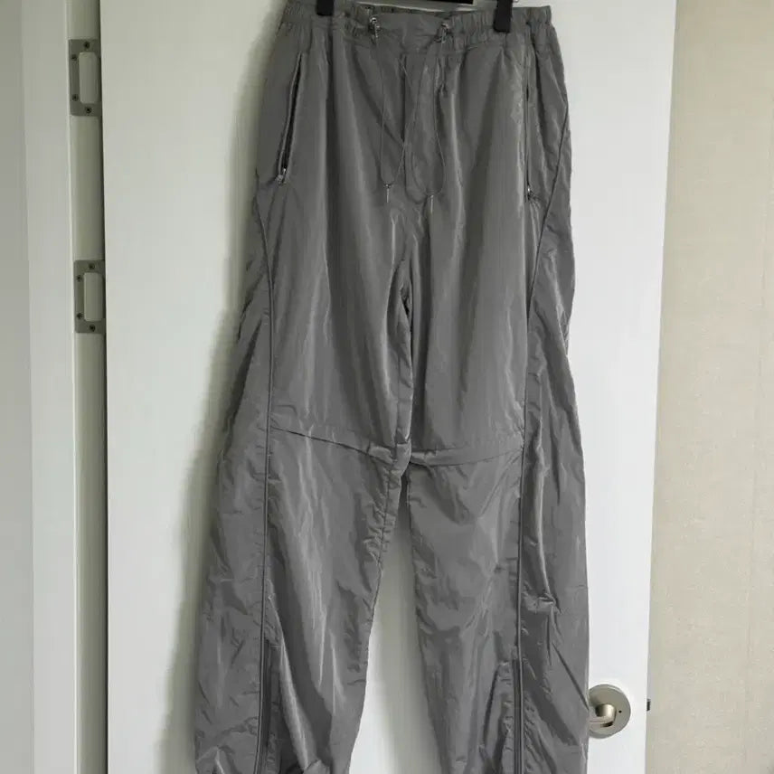 [BUNJANG] Wooyoungmi 24SS Nylon Track Pants Grey / <50> 우영미 24SS 나일론 트랙 팬츠 그레이